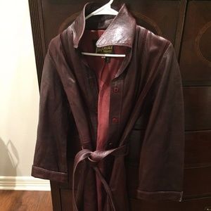 Vtg Vintage 70s IMPERIAL LEATHER Women 10 Burgundy